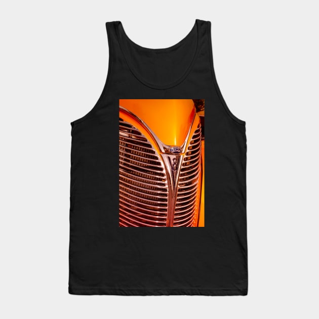 1938 Ford V8 Grill 4 Tank Top by Robert Alsop